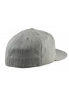 Flexfit Premium Fitted Flat Bill Cap - Heather Gray